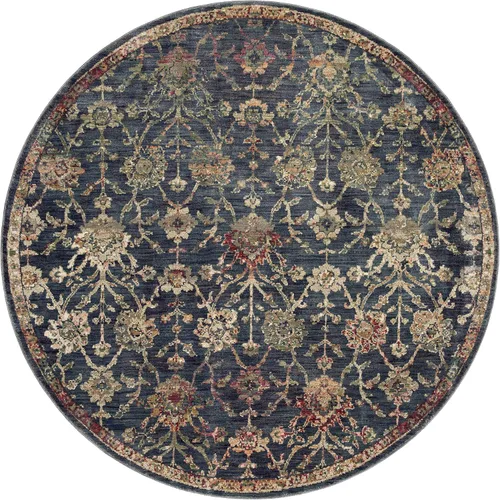 Vista 7 de Loloi Giada Collection GIA-05 - Alfombra decorativa tradicional, azul marino/multicolor, 3'-7" x 5'-7