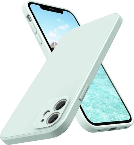 Vista 18 de SURPHY Diseño para Funda iPhone 11 con Protección de Cámara, Diseño Delgado de Borde Recto, Funda de Teléfono de Silicona Líquida para iPhone 11