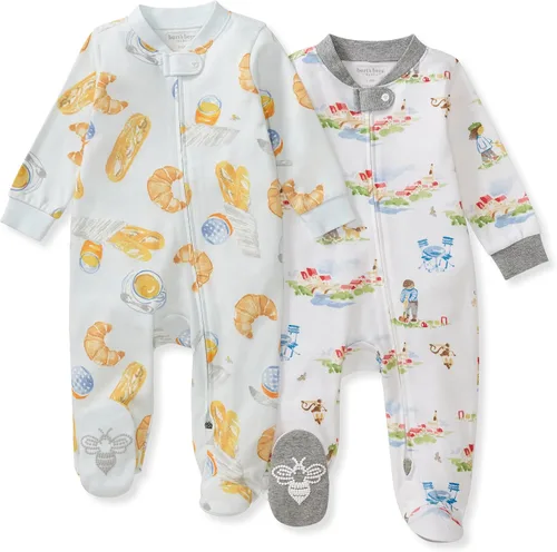 Vista 54 de Burt's Bees Baby Pijama con pies de algodón orgánico para niños Basketball Court