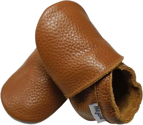 Vista 4 de Mejale - Zapatos de bebé para niños pequeños con suela suave de piel