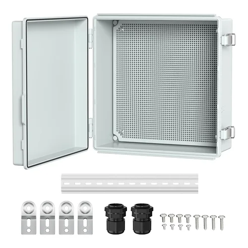 Vista 9 de Joinfworld Caja Eléctrica al Aire Libre Impermeable IP67 6X6 Caja de Proyecto de Plástico Recinto Resistente a la Intemperie para WiFi Electrónica