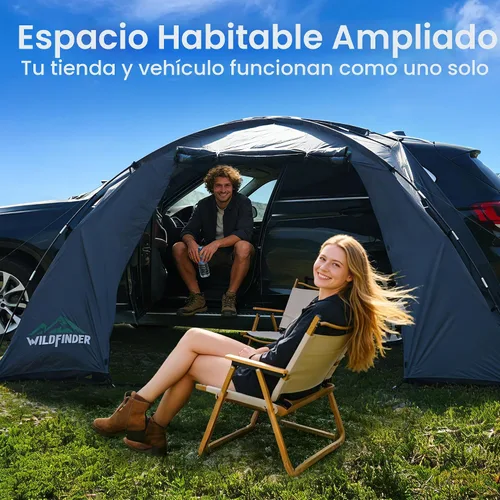 Vista 5 de WildFinder SUV Tent, Car Tents for Camping, SUV Tailgate Tent for Family