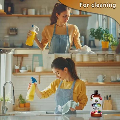 Vista 9 de Aceite esencial de manzana GV77ZF para difusores, humidificadores, velas de bricolaje, jabón, limpieza, hogar, oficina, yoga, masaje, regalos, 16