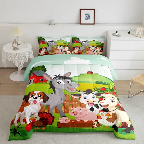 Vista 57 de Feelyou - Juego de funda de edredón para niños, castillo rosa, tamaño individual, lindo juego de edredón con moño, juego de cama para niños y niñas