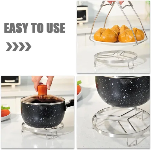 Vista 9 de Stainless Steel Steamer Rack Insert for Cooking Pot