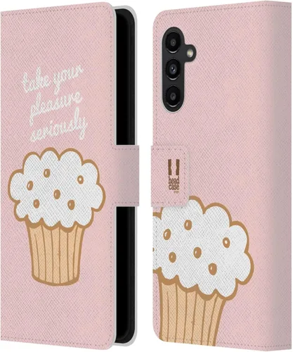 Vista 238 de Head Case Designs Assortment Cupcakes Happiness Leather Wallet Case Compatible with Samsung Galaxy A07 4G Surtido