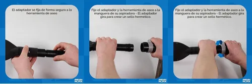 Vista 4 de Penn Plax VacGroom Kit de aseo para mascotas, Negro