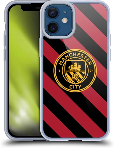 Vista 35 de Head Case Designs Funda de gel con licencia oficial del Manchester City Man City FC Away 2022/23 [protección de grado militar] compatible con Apple