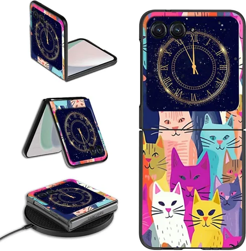 Vista 14 de Rossy Funda para Motorola RAZR 5G, para Moto RAZR 5G, funda delgada y ligera de policarbonato duro a prueba de golpes para Motorola Moto RAZR 5G