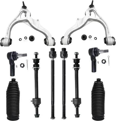 Vista 353 de Detroit Axle - Kit de suspensión frontal de 10 piezas para Dodge Avenger 2008-2014, Chrysler Sebring 2007-2010, 2 brazos de control inferiores, 2