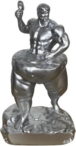 Vista 10 de Autoescultura, toma un martillo para tallarte a ti mismo, estatua de fitness para perder peso, decora tu hogar, oficina o estante