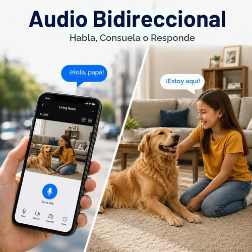 Vista 4 de Cámaras de 3MP para seguridad del hogar-exterior/interior, 5G/2.4G WiFi