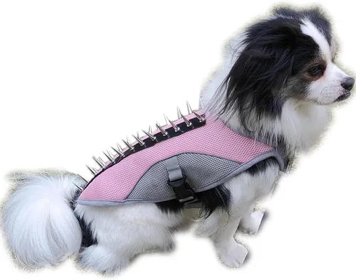 Vista 9 de Chaleco de enfriamiento para perro, arnés de verano para pequeño, mediano, reflectante, sin tirones, con asa y protección contra picos