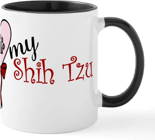Vista 19 de CafePress Angel Shih Tzu In Clouds Taza de café de cerámica de 11 oz (11.0 fl oz)
