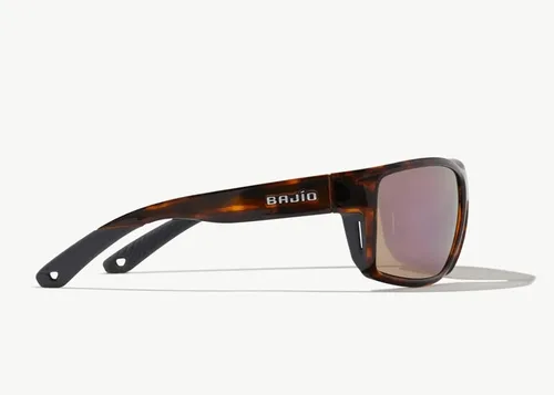 Vista 3 de Bajio - Gafas de sol modelo Bales Beach - Brillo tortuga oscuro, lente de cristal, varios colores de lente