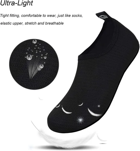Vista 3 de WateLves - Zapatos de agua para hombres y mujeres, calcetines de secado rápido, usarlos es como estar descalzo, para playa, natación, surf, yoga