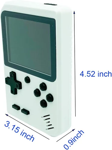 Vista 3 de Come-buy Consola de juegos retro consola de juegos de mano con 400 juegos clásicos FC de 28 pulgadas soporte de pantalla a color para salida de TV