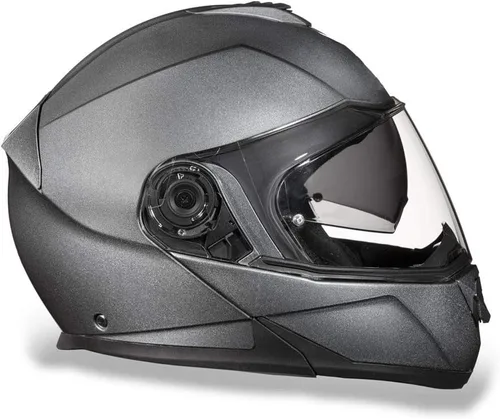 Vista 6 de Daytona Helmets Glide - Casco modular de motocicleta – Casco de motocicleta abatible aprobado por DOT – Casco de motocicleta de cara completa listo