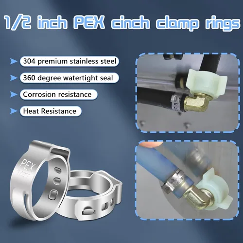 Vista 5 de Boltigen Conector de grifo de codo giratorio PEX de 1/2 pulgada (paquete de 5) con adaptador NPSM hembra de 1/2 pulgada NPT de 90 grados, accesorios