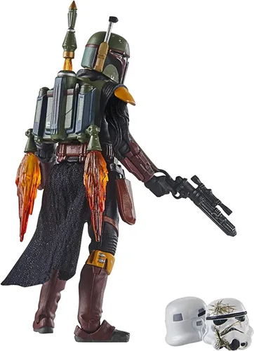 Vista 4 de STAR WARS The Vintage Collection Boba Fett (Tatooine) Figura de acción deluxe de 9,5 cm, colección vintage de El libro de Boba Fett, juguete