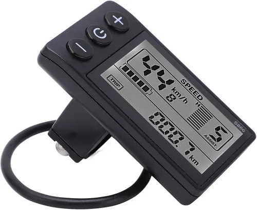 Vista 6 de Computadora de bicicleta, velocímetro de bicicleta S866, medidor de pantalla LCD, IP65, odómetro de ciclismo, 24 V, 36 V, 48 V, panel de control