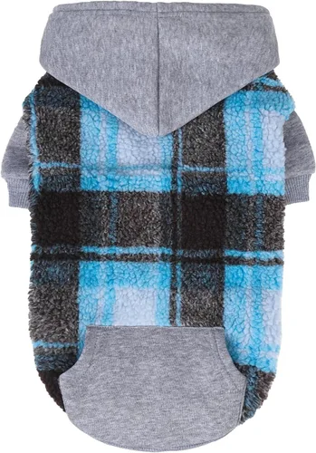 Vista 11 de PUPTECK Sudadera con Capucha para Perro Sudadera para Cachorro Suéter Cálido para Perro Ropa de Invierno Abrigos para Clima Frío para Perros Negro