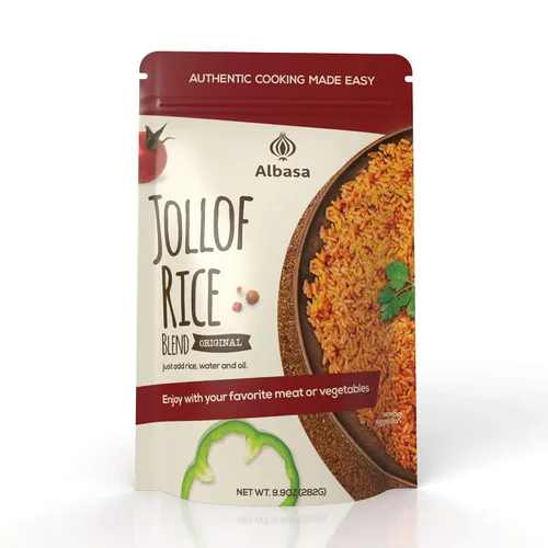 Vista 5 de Mezcla de arroz Jollof (suave, 3.7 onzas) hecha con 100% tomate y especias