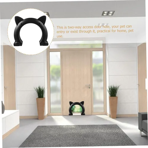 Vista 6 de GALPADA Túnel de puerta para gatos para uso interior, puerta de acceso para mascotas para gatos y perros, resistente a la intemperie y espacios
