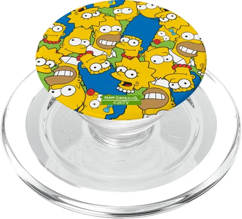Vista 8 de The Simpsons Homer Marge Bart Lisa Maggie Print PopSockets Standard PopGrip