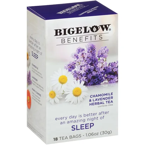 Vista 13 de Bigelow Benefits Sleep - Caja de té herbal de manzanilla con lavanda