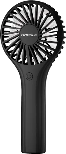Vista 10 de TriPole Paquete de 2 mini ventiladores portátiles de mano, color rosa, 3 velocidades, potente ventilador de mano con batería personal para viajes
