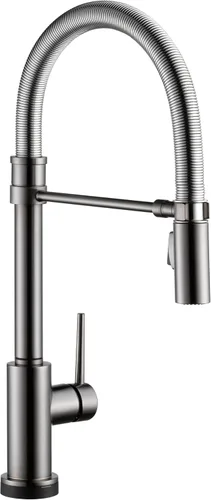Vista 19 de Delta Faucet Trinsic Pro - Grifo de cocina de estilo comercial, grifos de cocina con rociador desplegable, grifo de fregadero de cocina, grifo