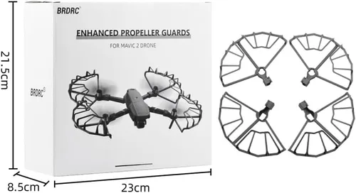 Vista 7 de Protector de hélice totalmente cerrado para Mavic 2 Pro/Zoom Drone Propeller Guard Props Wing Fan Cover Accesorio, gris