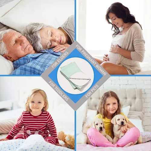 Vista 6 de Almohadilla para cama reutilizable, lavable a máquina y se puede secar en secadora, impermeable, extra absorbente, cuidado personal y clasificación