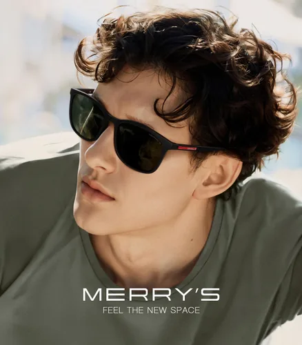 Vista 2 de MERRY'S Lentes de sol polarizados cuadrados para hombres y mujeres, ultraligeros, para conducir, pesca, golf, UV400 S8668