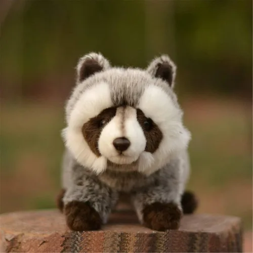 Vista 2 de TAMMYFLYFLY Juguete de Peluche de Mapache Relleno Animal de Peluche de 12 Pulgadas