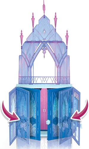 Vista 7 de Disney Frozen 2 Palacio de Hielo Plegable y en Marcha de Elsa, Set de Castillo, Juguete para Niños de 3 años en Adelante