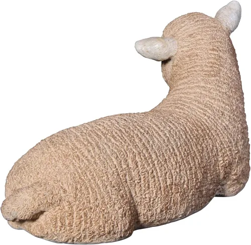 Vista 6 de Design Toscano Estatua de cordero de tamaño real de merino oveja: descansando