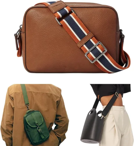Vista 5 de 15 piezas de herrajes para bolso, ganchos giratorios de servicio pesado con anillos en D para bolso y hebillas deslizantes de tres guías