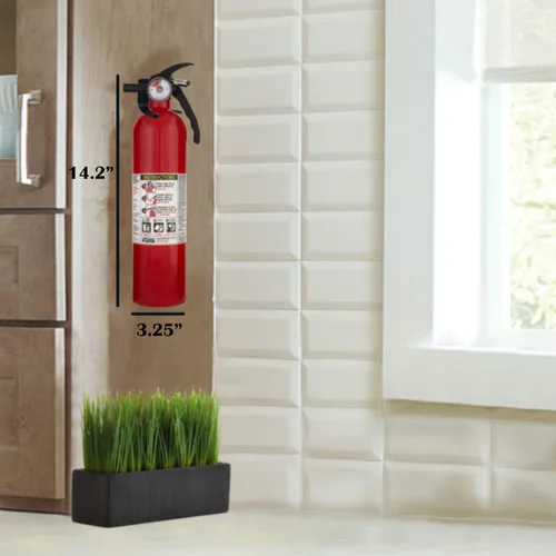 Vista 4 de Kidde Extintores multiusos FA110, paquete de 4 unidades, color rojo, (clasificación 1-A:10-B:C) Incluye paño de limpieza para el hogar