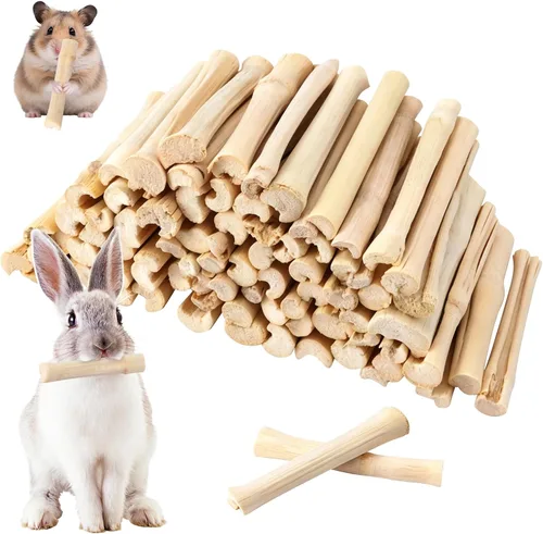 Vista 10 de Palitos masticables de bambú dulce de 2 libras para conejos