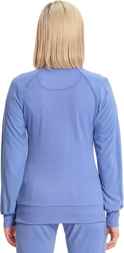 Vista 23 de Infinity by Cherokee 2391A - Chaquetas médicas con cremallera frontal para mujer, tela elástica en 4 direcciones