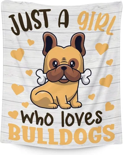 Vista 14 de Manta personalizada de bulldog francés con texto y nombre, 30 x 40 pulgadas, manta de franela suave, cálida, ligera y acogedora, regalo para amantes