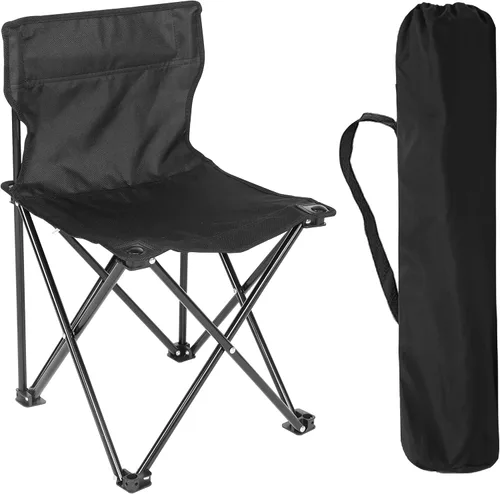 Vista 15 de YSSOA Reposapiés extraíble silla de camping reclinable, paquete de 1, color negro
