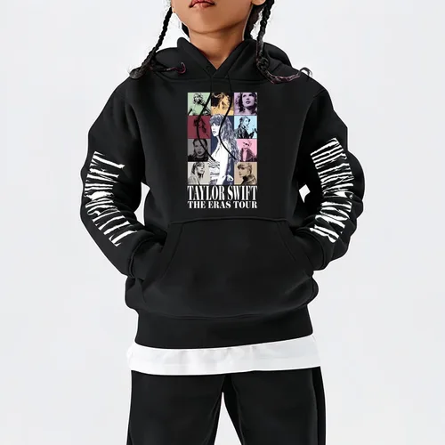 Vista 2 de Zelbuck Sudadera Taylor gruesa 1989 casual con capucha para niños, sudadera con capucha para concierto, regalo para niños de 4 a 15 años