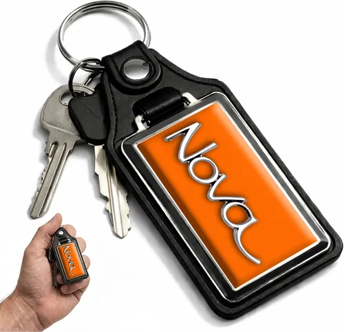 Vista 21 de Brotherhood Car Key Chain for Nova - Classic Models Keychain for Men and Blanco antiguo - Personalizado 1975