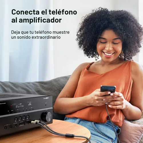 Vista 2 de Cables Ugreen: cable distribuidor en Y, enchapado en oro de 1/8 pulgadas TRS a 1/4 pulgadas TS mono para iPhone, iPod, tarjetas de sonido