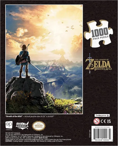 Vista 2 de The Legend of Zelda "Breath of the Wild" - Rompecabezas coleccionable de 1000 piezas con enlace de The Legend of Zelda Videojuego con licencia