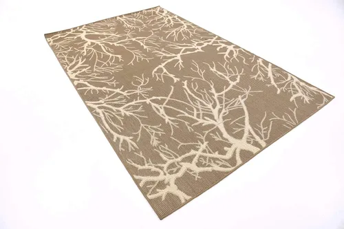 Vista 5 de Unique Loom - Alfombra de centro Café/Beige