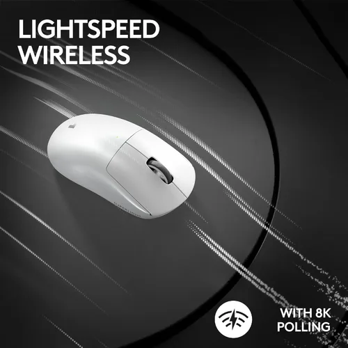 Vista 6 de Logitech G PRO X Superlight 2 Lightspeed - Mouse inalámbrico para juegos, 8K Polling, liviano, interruptores LIGHTFORCE híbridos, sensor Hero 2, 888